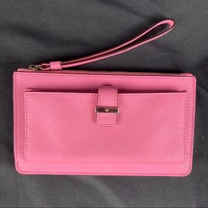 Kate Spade Pink and Gold Wallet Sleek Design